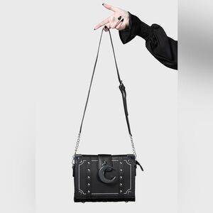 Killstar Myth Black Crescent Moon Women's Shoulder Everyday Bag